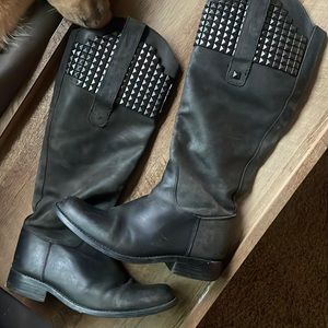 Steve Madden studded riding boots